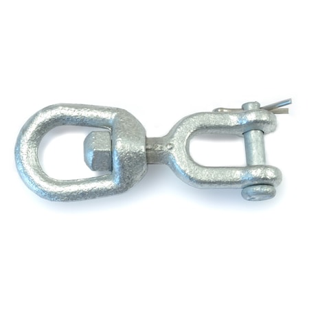 Midwest Fastener 1/4" Galvanized Steel Jaw & Eye Swivels 54635